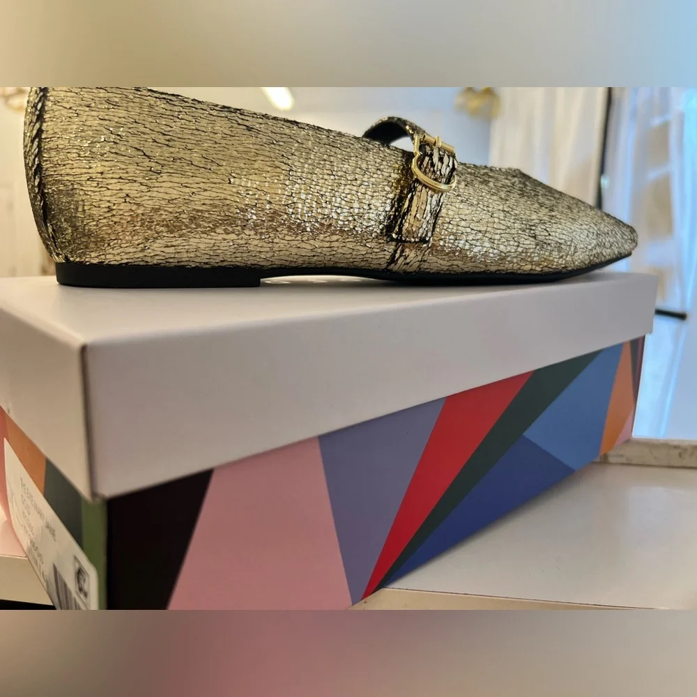 Katy Perry Collections Gold Flats - Picture 2 of 7